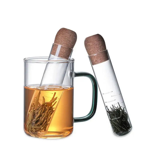 Glass Tea Infuser with Cork Stopper