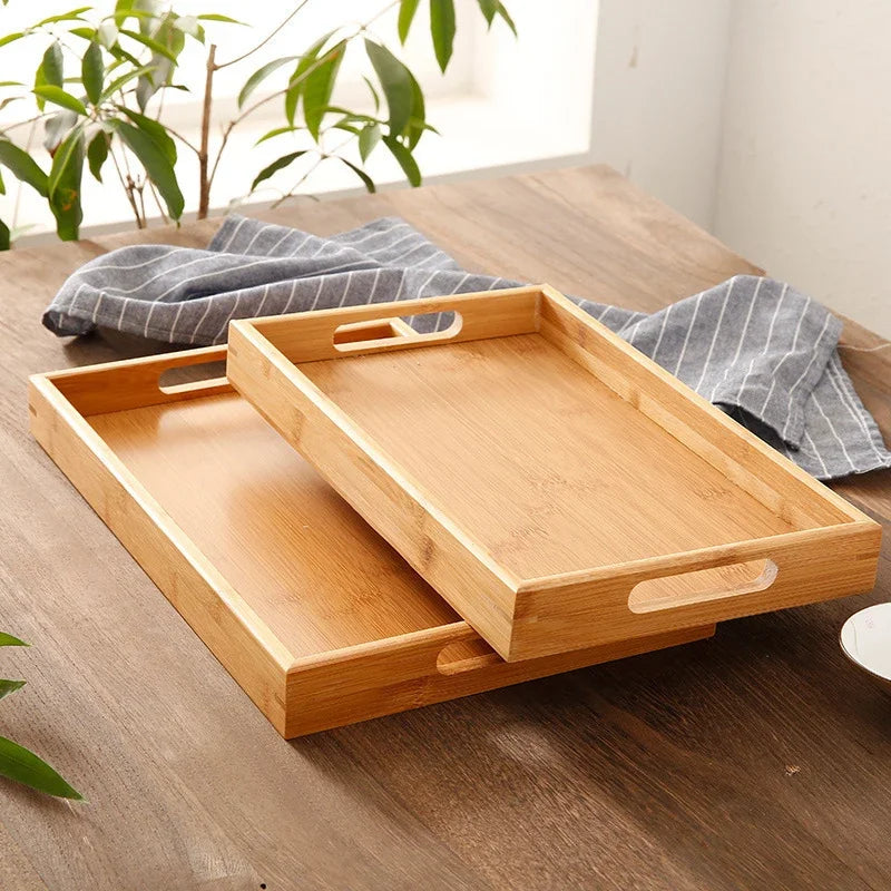 Bamboo Rectangular Serving Tray