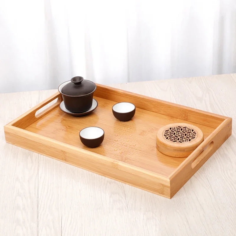 Bamboo Rectangular Serving Tray