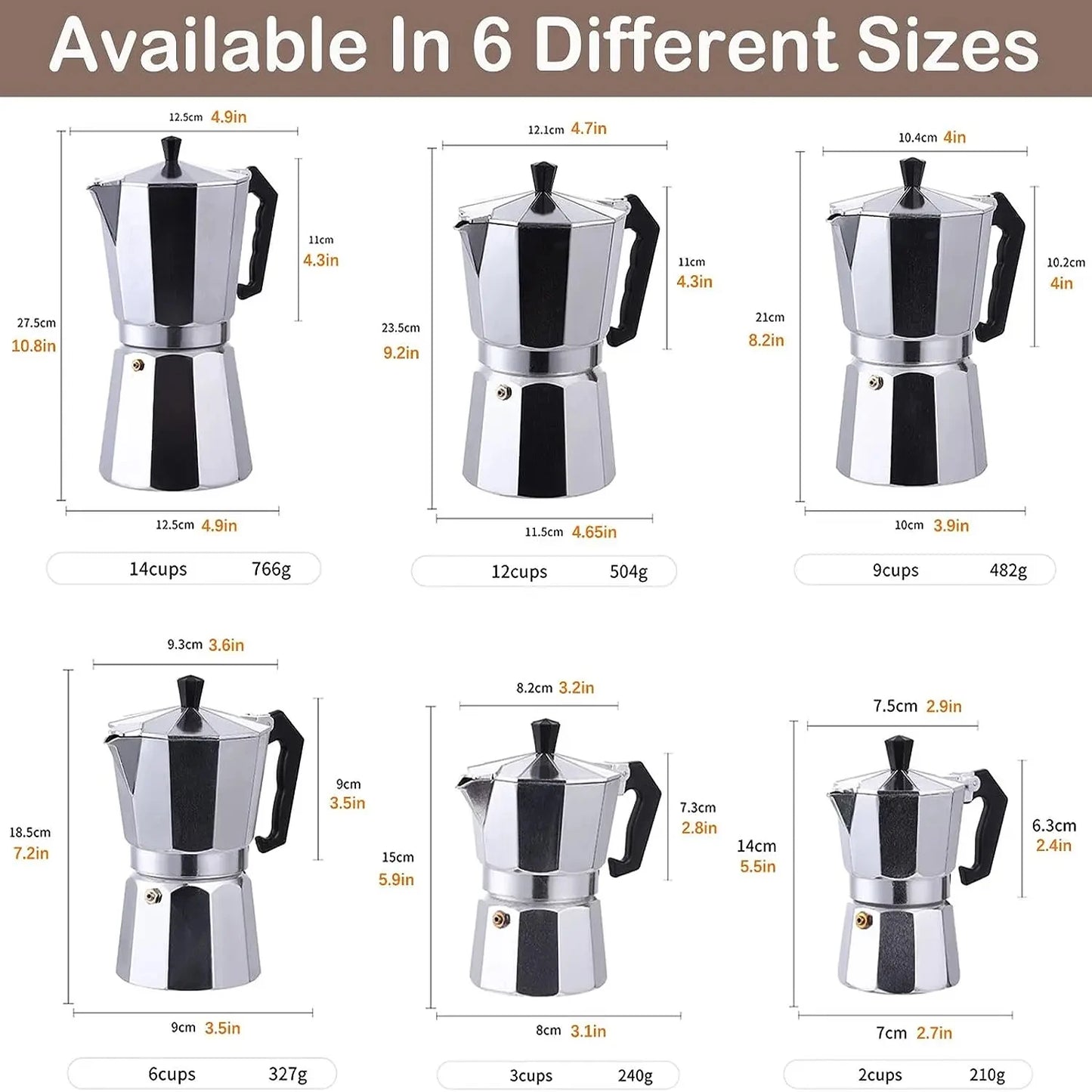 Moka Pot Stovetop Espresso Maker